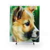 Adorable Dog Shower Curtain with Rosalina Carnevale Design, Highly Durable and Waterproof for Your Bathroom Decor