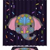 Adorable Elephant Print Waterproof Shower Curtain For Your Bathroom