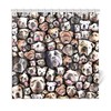 Adorable English Bulldog Portraits Shower Curtain, Novelty Bathroom Decorr 