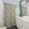 Adorable Frog And Mushroom Shower Curtain For Fun And Vibrant Bathroom Decor
