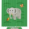Adorable Green Elephant Shower Curtain, Waterproof Fabric Bathroom Decor With Animal Print