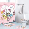 Adorable Hello Kitty Animal Paradise Bathroom Shower Curtain