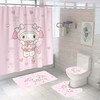 Adorable Hello Kitty Rabbit Shower Curtain to Add a Touch of Cute to Your Bathroom
