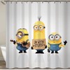 Adorable Minion Shower Curtain For Kids Bathroom Decor