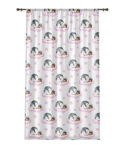 Adorable Penguin Window Curtains For Kids' Animal Themed Bedrooms