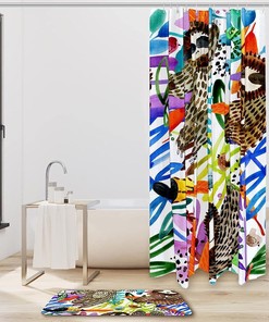 Adorable Sloth Animal Shower Curtain, Add a Fun Pop to Your Bath