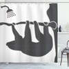 Adorable Sloth Animal Shower Curtain, Cute and Charming Bathroom Decor 