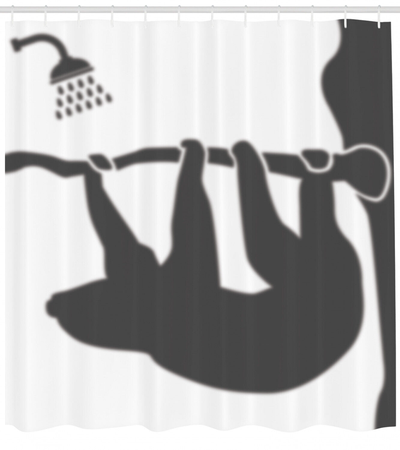 Adorable Sloth Animal Shower Curtain, Cute and Charming Bathroom Decor