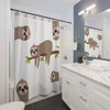 Adorable Sloth Print Shower Curtain For Playful Bathroom Decor