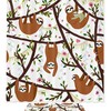 Adorable Sloths Hanging On The Tree Shower Curtain, Perfect For Animal And Nature Lovers Bathroom Decor 