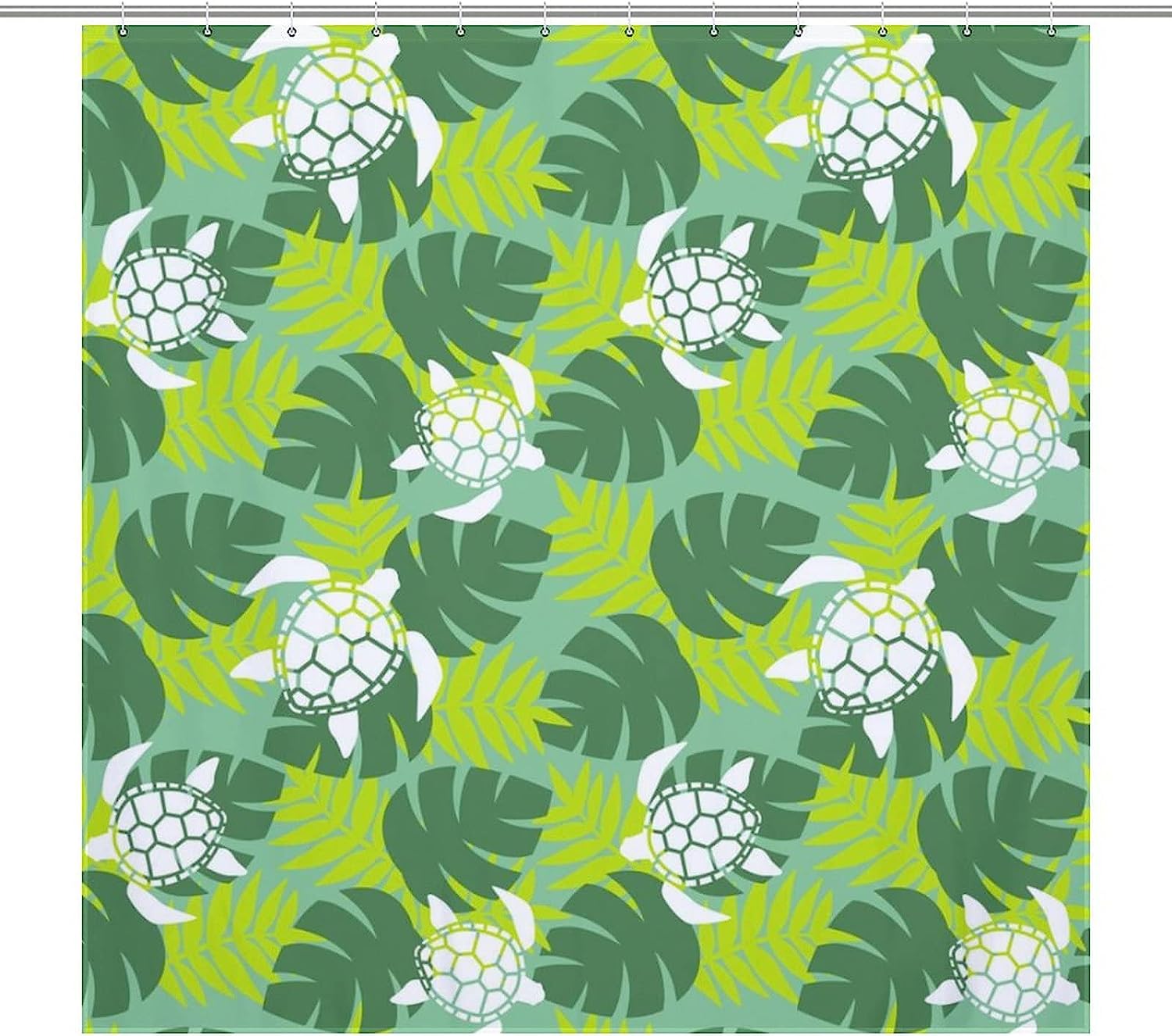 Adorable Tropical and Hawaiian Aloha Sea Turtle Heavy Duty Shower Curtain