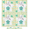 Adorable Unicorn On Star Stripes Pattern Shower Curtain For Enchanting Bathroom Decor
