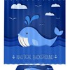 Adorable Whale Printed Waterproof Shower Curtain - Add Fun To Your Bathroom