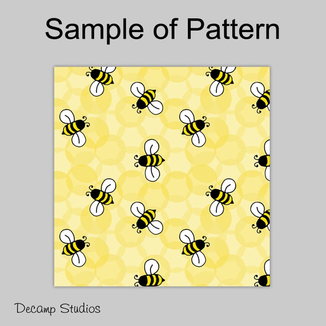 Adorable Yellow Bumble Bee Shower Curtain with Honey Comb Design for a Sweet Bath