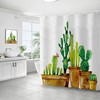 Adorn Your Bath With These Gorgeous Tropical Cacti Flower Decors Shower Curtains