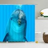 Aesthetic Dolphin Shower Curtain for a Serene Bathroom