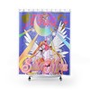 Aesthetic Sailor Moon Vaporwave Anime Shower Curtain for an Eccentric and Unique Bathroom Decor