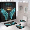 African American Crown Dream Shower Curtain - Unique And Royal Bathroom Decor With Artistic And Colorful Design