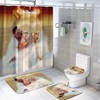 African American Girl Couples Loves Shower Curtain - Romantic And Artistic Bathroom Decor With Unique And Bold Print