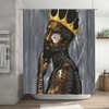 African American Man Boho Shower Curtain For Bathroom Crown Modern Decorative Shower Curtain