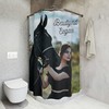 African American Pretty Girl Black Woman Shower Curtain Liner For Beautiful And Empowering Bathroom Decor