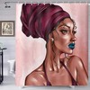 African American Pretty Girl Shower Curtain With An Abstract Twist