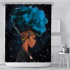 African American Shower Curtain With Afrocentric Design