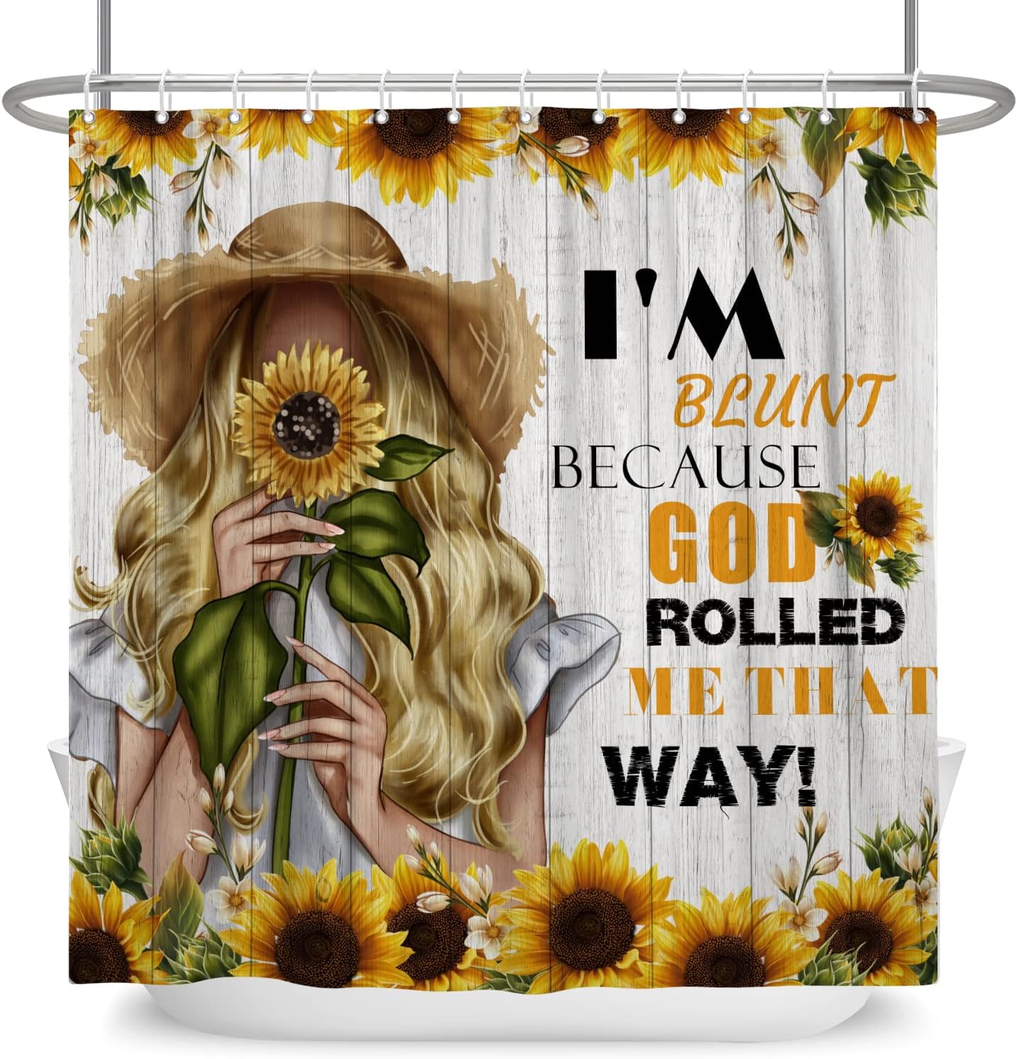 African American Shower Curtain With Inspirational Quotes For A Motivating Bathroom