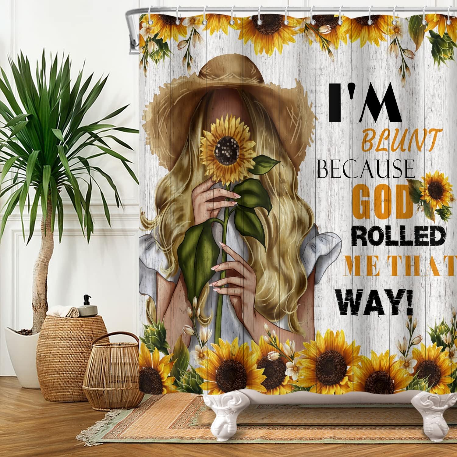 African American Shower Curtain With Inspirational Quotes For A Motivating Bathroom - Image 4