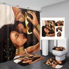 African American Shower Curtain with King and Queen Design: A Unique, Personalized Bathroom Decor Idea