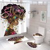 African American Shower Curtain with Strong Queen and 4 Pieces for a Powerful Statement