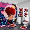 African American Woman Shower Curtain, Cultural Diversity Bathroom Decor, Inspirational Bathroom Accessories