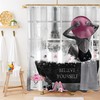 African American Woman Shower Curtain for a Fashionable Bathroom