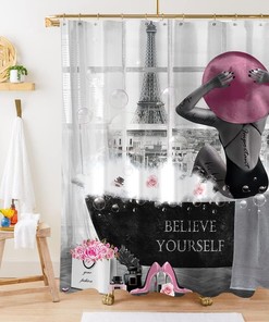 African American Woman Shower Curtain for a Fashionable Bathroom