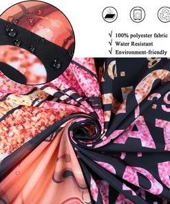 African American Women Motivational Inspirational Quote Black And Pink Shower Curtain For Bathroom Decor 