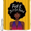 African American Women Print Shower Curtain - Washable Bath Curtains Decor