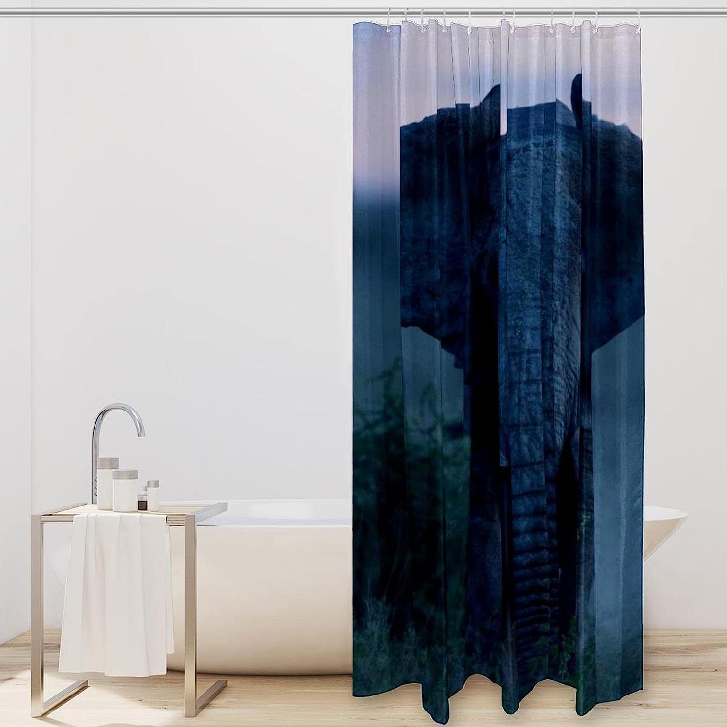 African Elephant Shower Curtain for Wildlife Lovers