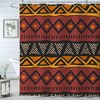 African Inspired Tribal Afrocentric Ethnic Bohemian Motif Geometric Shower Curtain