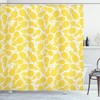African Pineapple Decor Print Shower Curtain for Modern Bathrooms