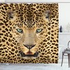 African Predator Leopard Shower Curtain for Animal Print Bathroom Decor