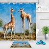 African Savanna Wild Giraffe Animal Funny Shower Curtain - Cute Bathroom Decor