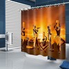 African Tribe Printed Shower Curtain - Colorful and Charming African Decor - Waterproof Bathroom Accessory