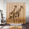 African Wildlife Wild Giraffes Shower Curtain For Bathroom