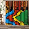 African Woman Boho Art Bathroom Shower Curtain - Unique Ethnic Bathroom Decor