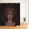 Afro American Pretty Girl Black Woman Shower Curtain Hook For Bathroom Decor