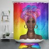 Afro Pretty Girl African American Woman Shower Curtain