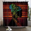 Afro Sexy Lady Shower Curtain - African American Woman Bathroom Decor
