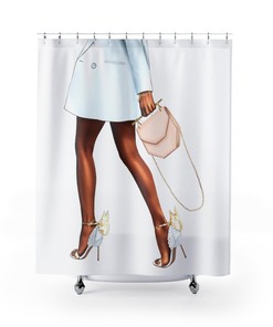 Afrocentric Black Girl Home Shower Curtain