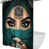 Afrocentric Black Girl Shower Curtain for an Artistic and Empowering Bathroom Decor