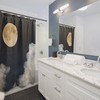 Afterglow Full Moon Shower Curtain For A Calming Bath